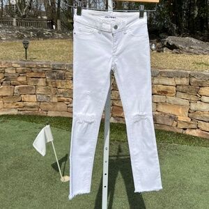 DL 1961 Chloe Girls' Eggshell Skinny Jeans